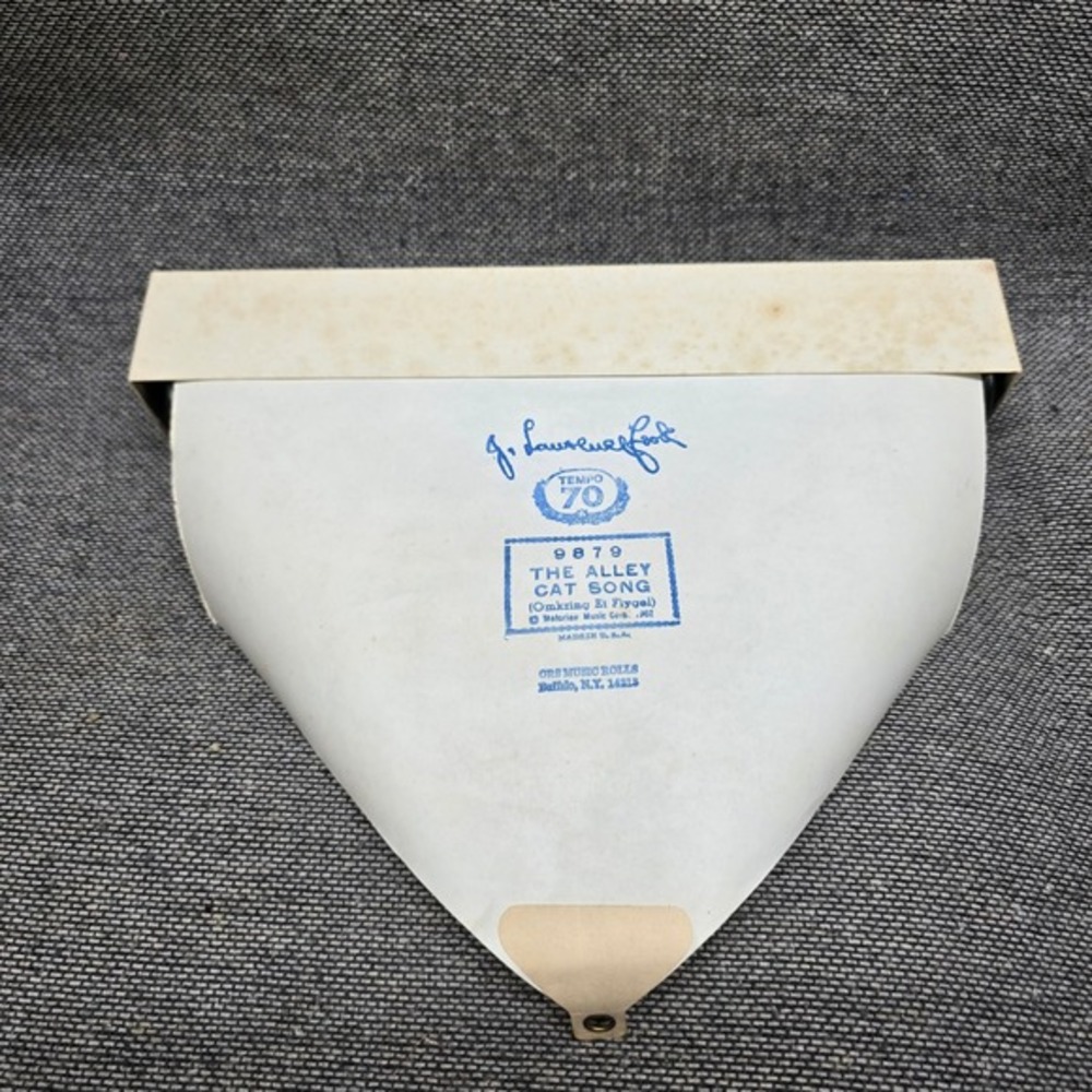 QRS Player Piano Roll The Alley Cat Song 9879 J Lawrence Cook‎ Red Box Vintage